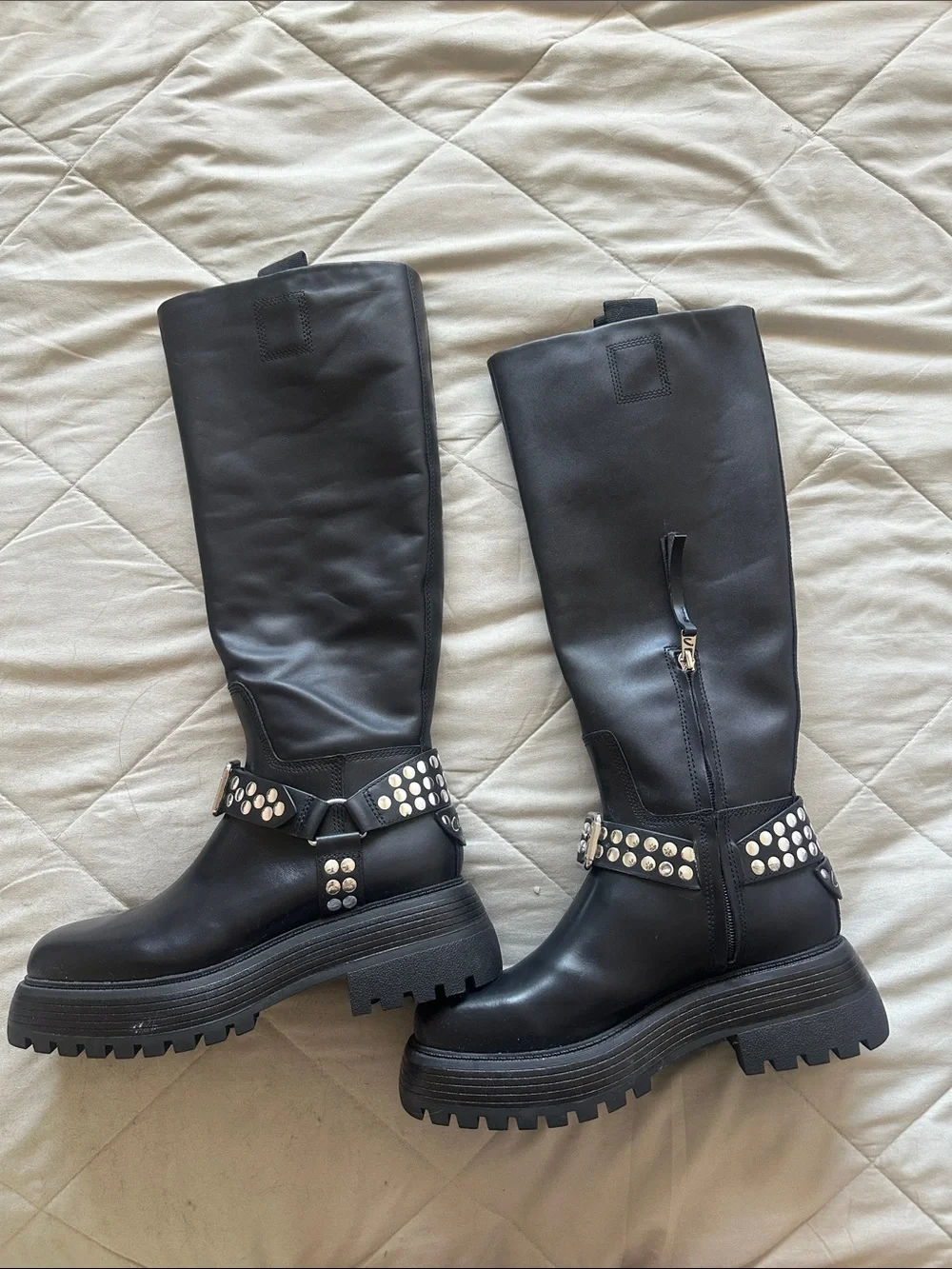 Black over the knee boots